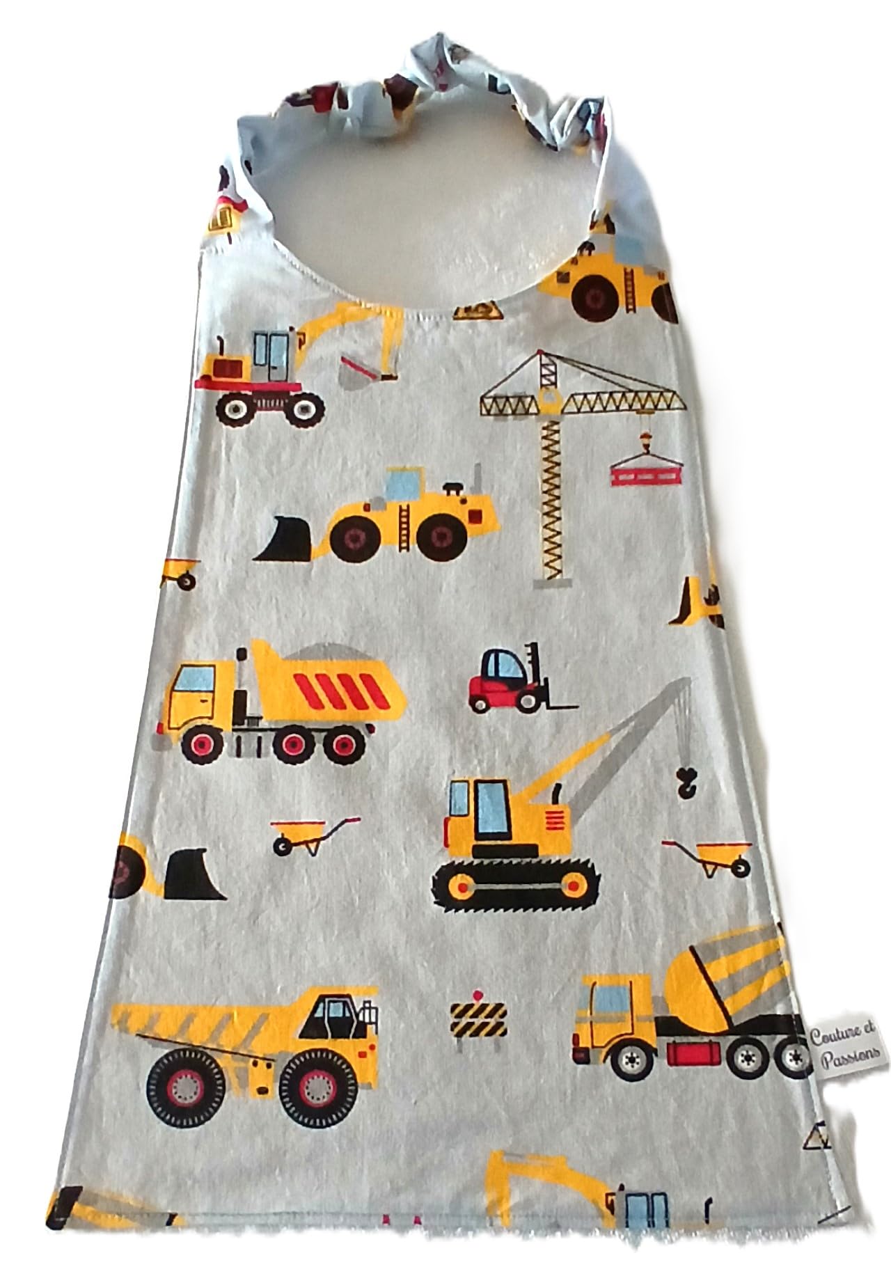 Serviette cantine enfant élastique, serviette maternelle, grand bavoir