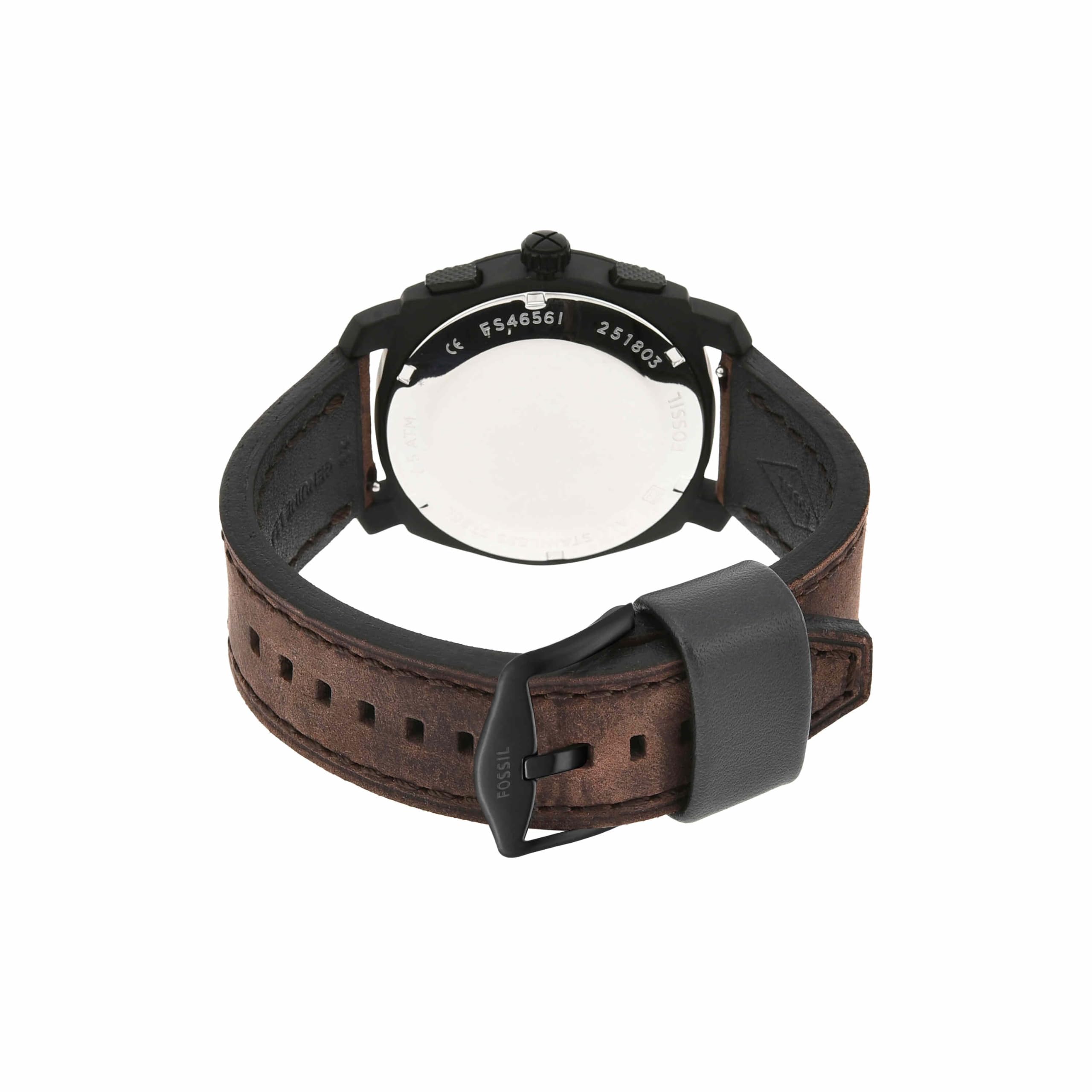 Fossil męski zegarek Machine, 42 mm, kwarcowy mechanizm z chronografem, pasek ze stali szlachetnej lub skóry