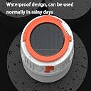 Lantern LED Solar Lamp Tent Camping Light 100W Rechargeable Remote Control Hanging Electric Lamp 5 Light Modes Waterproof Outdoor 2 Pack gallery image