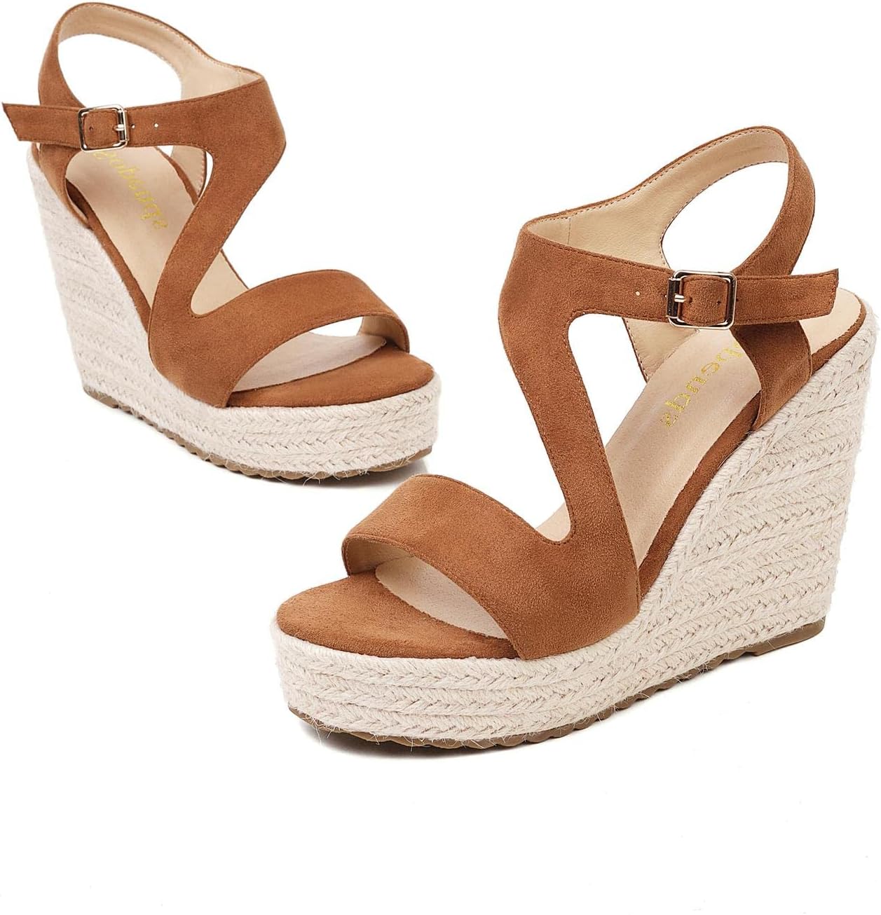 Women's Wedge Sandals, Espadrille Platform Summer Sandals, Wedge Ankle Strap Open Toe Sandals - Image 7