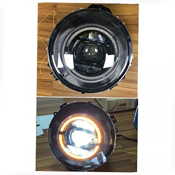 CAMIL W463 Upgrade Headlight Assembly Set with W464 New G Class Look & Dynamic LED Compatible with Mercedes Benz G Class G350 G500 G550 G63 G65 Year 2009-2018.