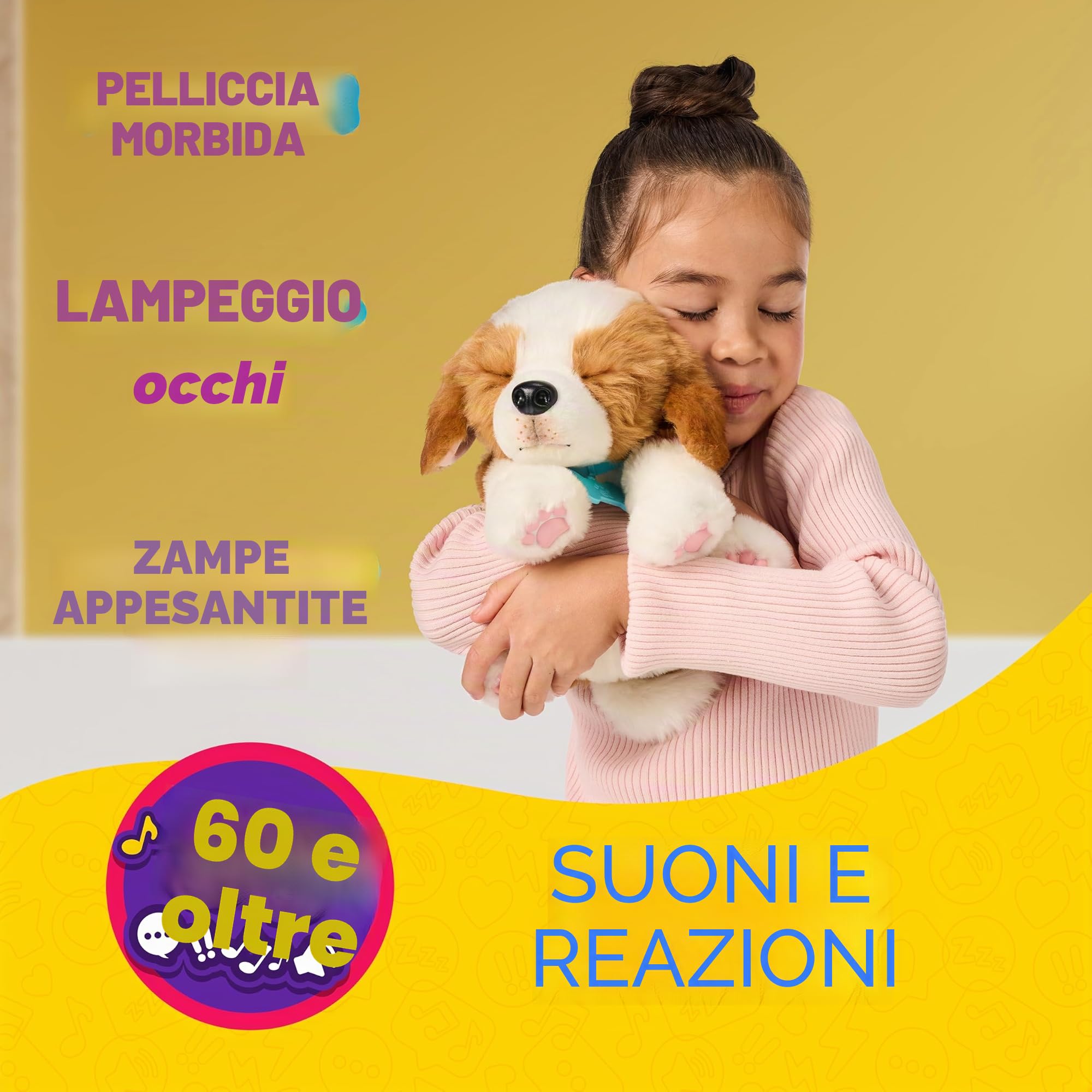 Mon Chiot Beagle - MOOSE TOYS - REALLY REAL - LITTLE LIVE PETS - Chiot interactif avec sons et réactions | Cane interattivo, 60+ suoni, letto 2 in 1, cucciolo realistico, giocattoli per cani per bambini dai 5 anni in su