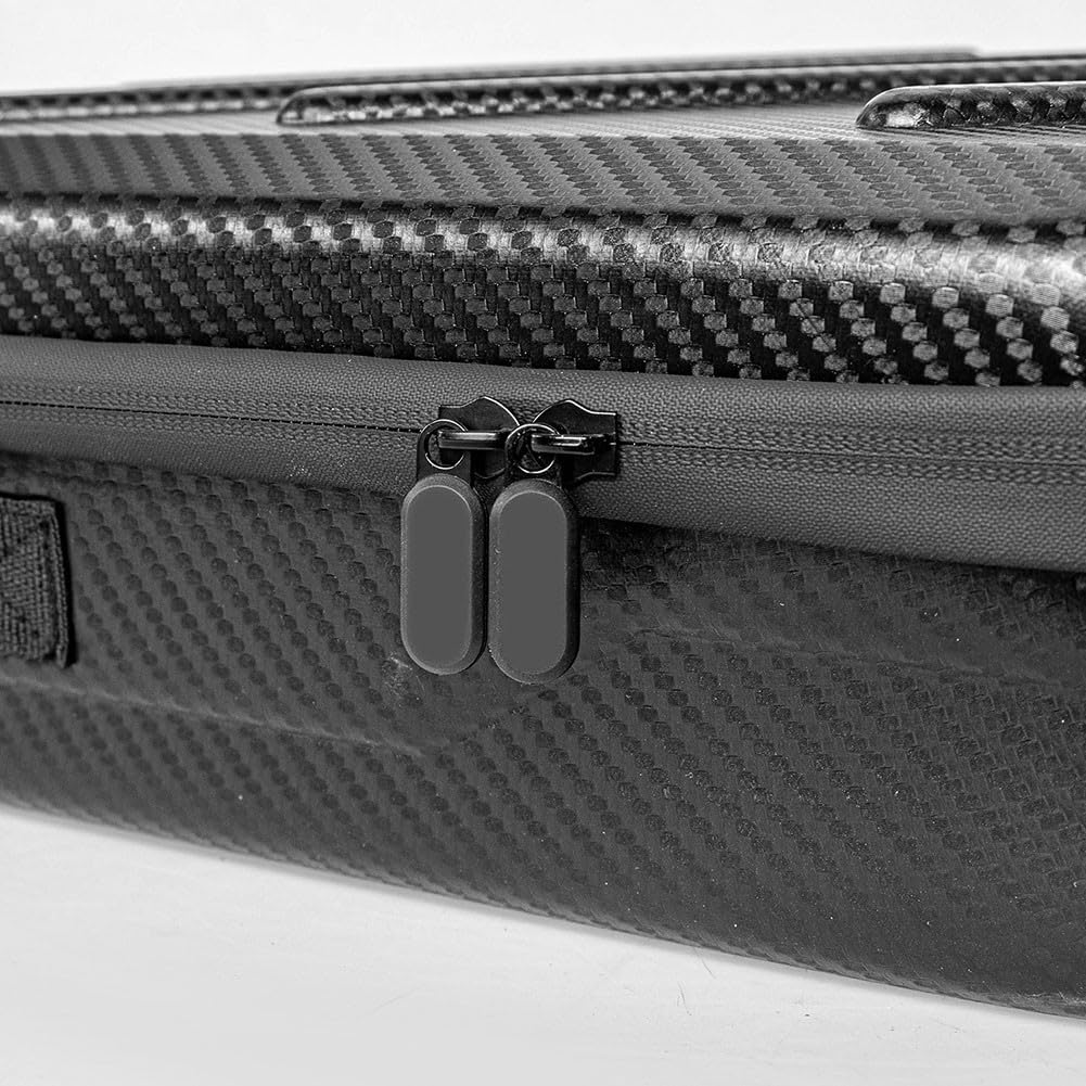 Funda de viaje portátil de poliuretano + EVA, para protección contra la humedad y derrames, 35 x 30,4 x 15 cm, color negro