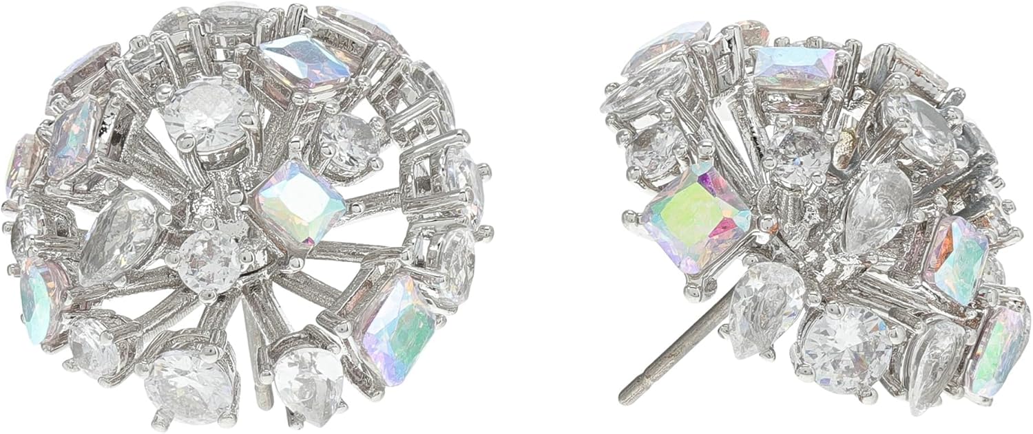 Kate Spade New York レディース Beaming Bright スタッド クリア/シルバー レギュラー, Regu