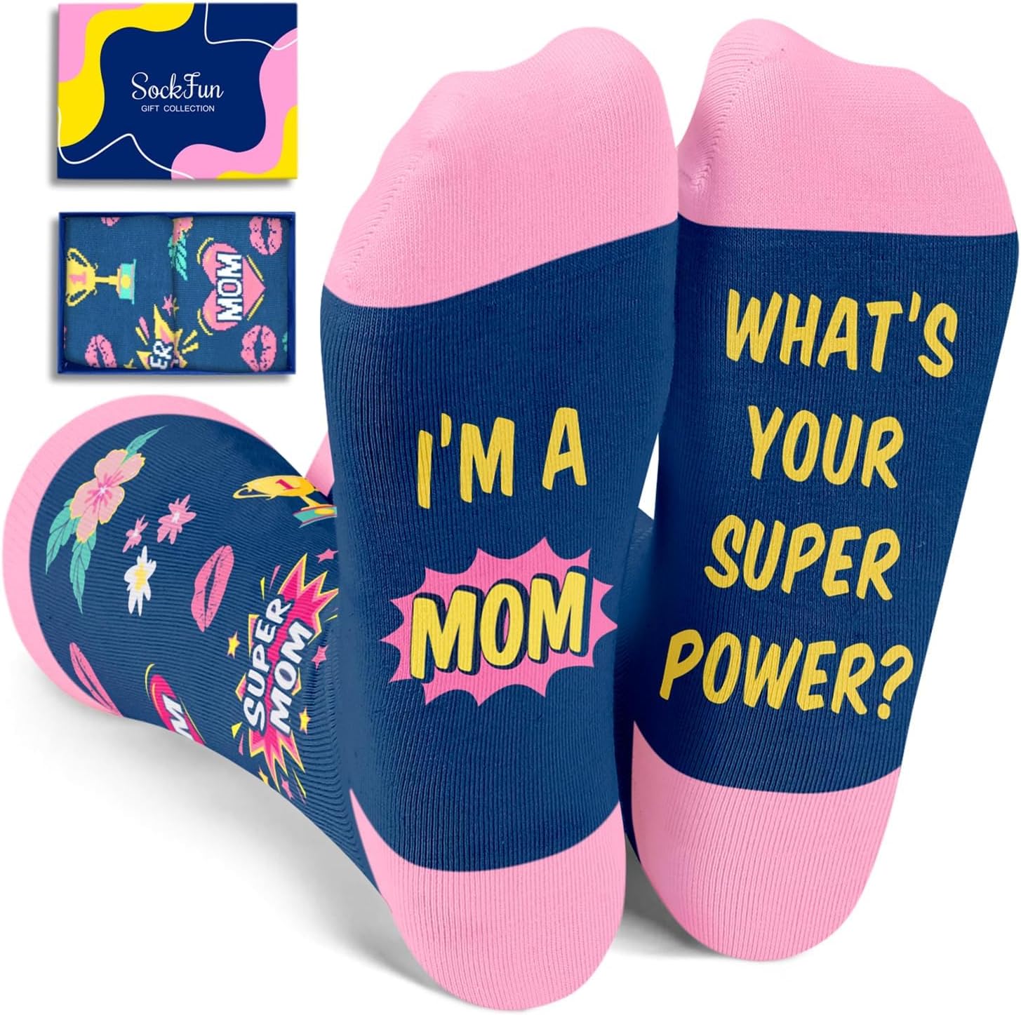 Gifts for Her Women - Mothers Day Socks, Gifts for Mom Grandma, Stocking Stuffers