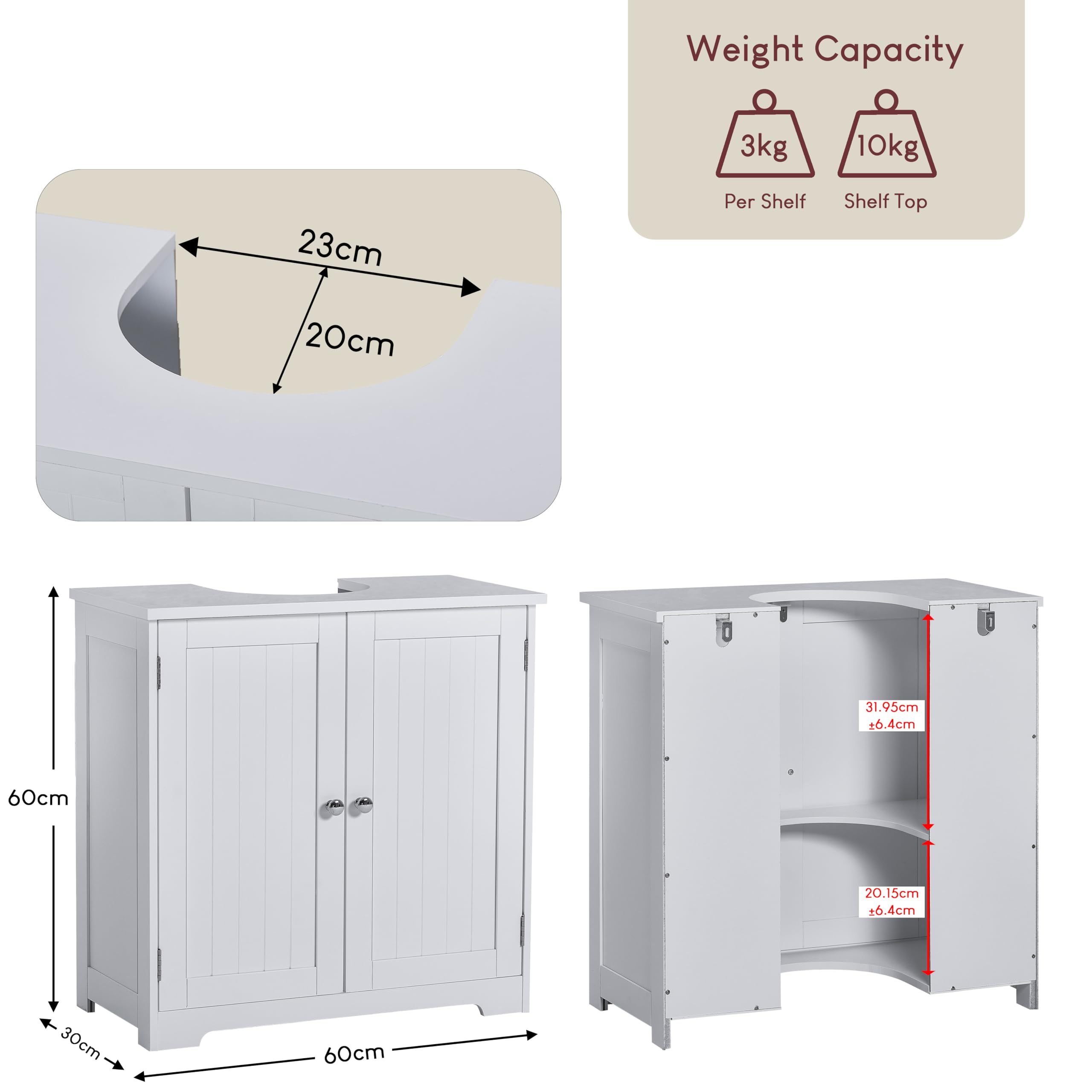 Set Mobili Da Bagno 4 Pz | Armadietto Da Bagno Grigio Sonoma In Legno Multistrato Cfw32870 92257963