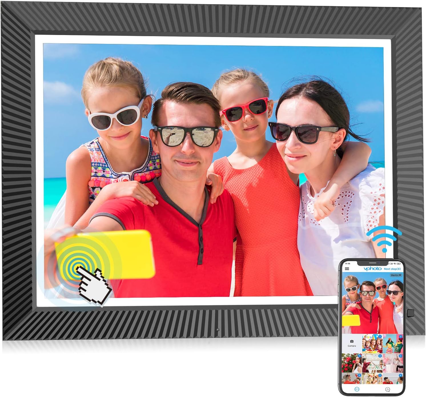 17inch Smart Digital Picture Frame FULLJA WiFi Digital