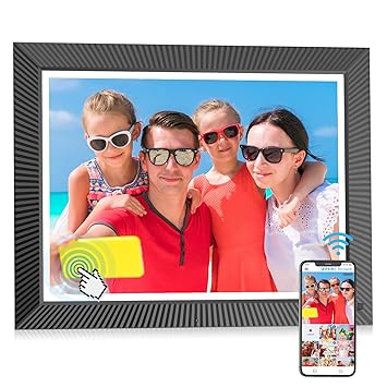 17-inch Smart Digital Picture Frame - FULLJA WiFi Digital Photo Frame with Touch Screen, Wall Mountable, 32GB, Motion Sensor, Unlimited Cloud Storage, Best Gifts for Loved Ones