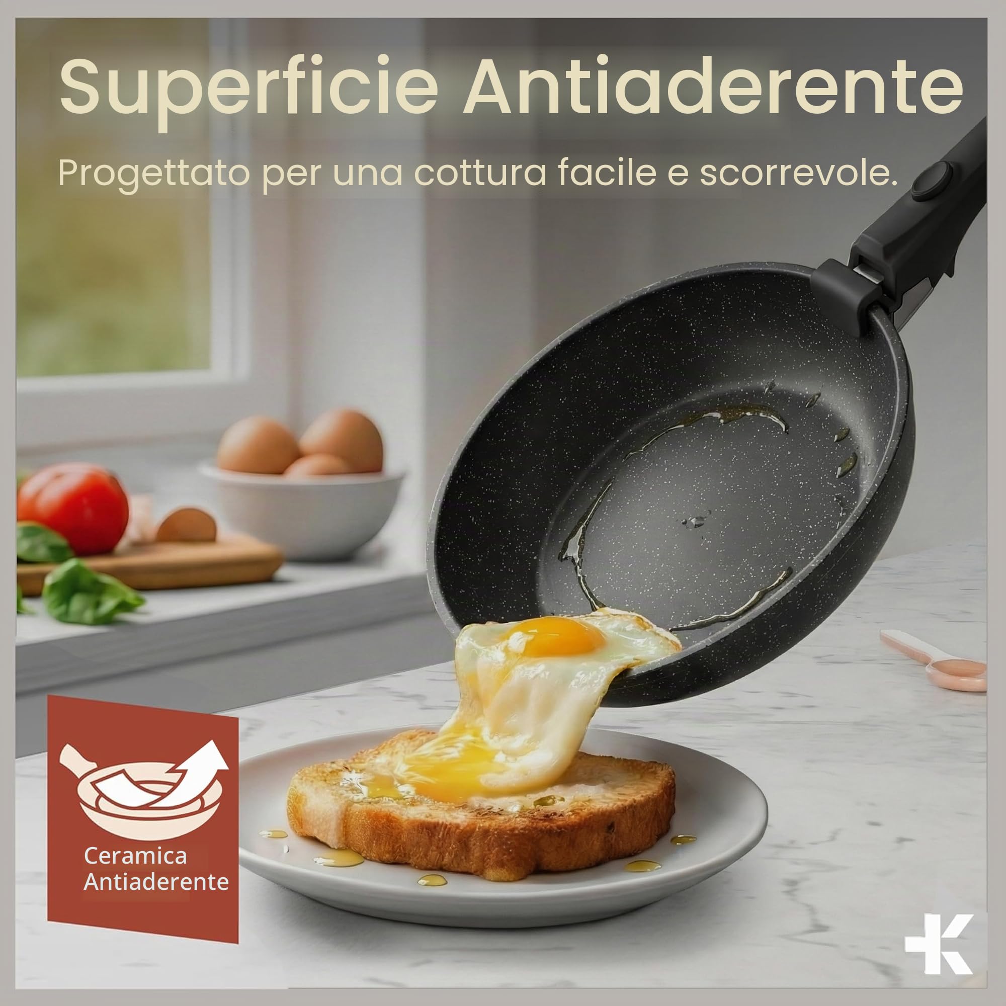Bakken-Swiss - Set di pentole rimovibili, 15 pezzi, in granito, antiaderente, ecologico, con manici rimovibili impilabili, per tutti i fornelli e forno, rivestimento in marmo nero
