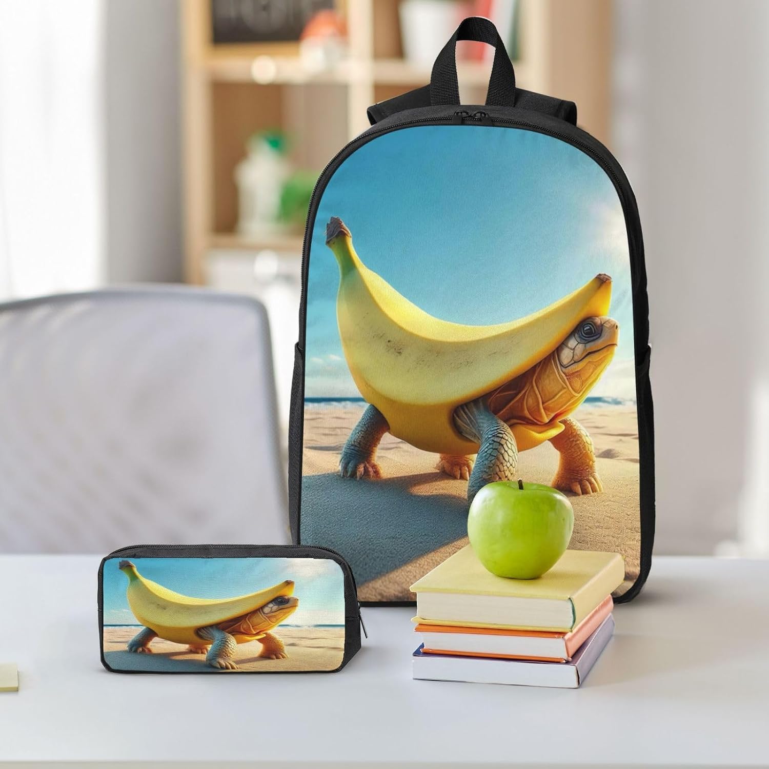 Dyale Adjustable Rucksack Lunch Bag Pencil Case Funny Italian Brainrot’s Backpacks 3pcs Set Primary Secondary Daypacks Work Laptop Bookbags Daily Gifts