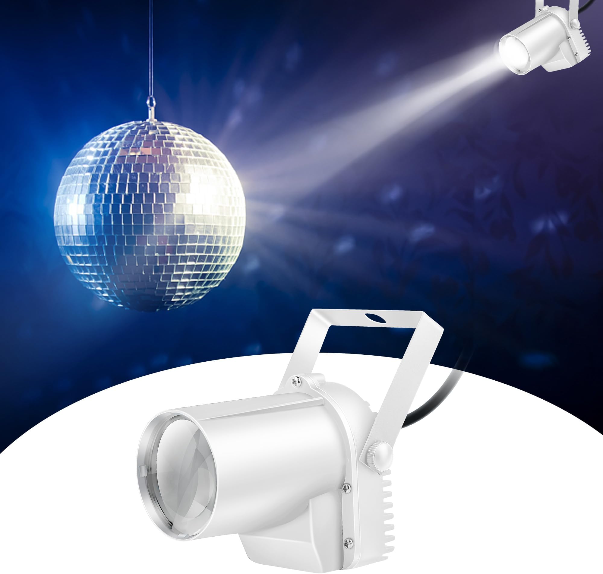 Disco Ball Light, Czgor 5W Disco Ball Spotlight for Disco