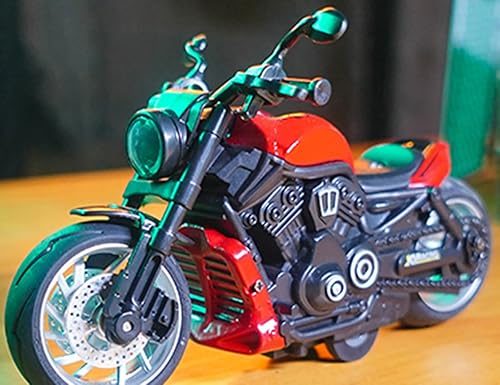 Miniatura 7 de Juguete de motocicleta para tirar hacia atrás, regalo de moto con iluminación musical, juguetes de motocicleta Wolverine para niños de 3 a 12 años
