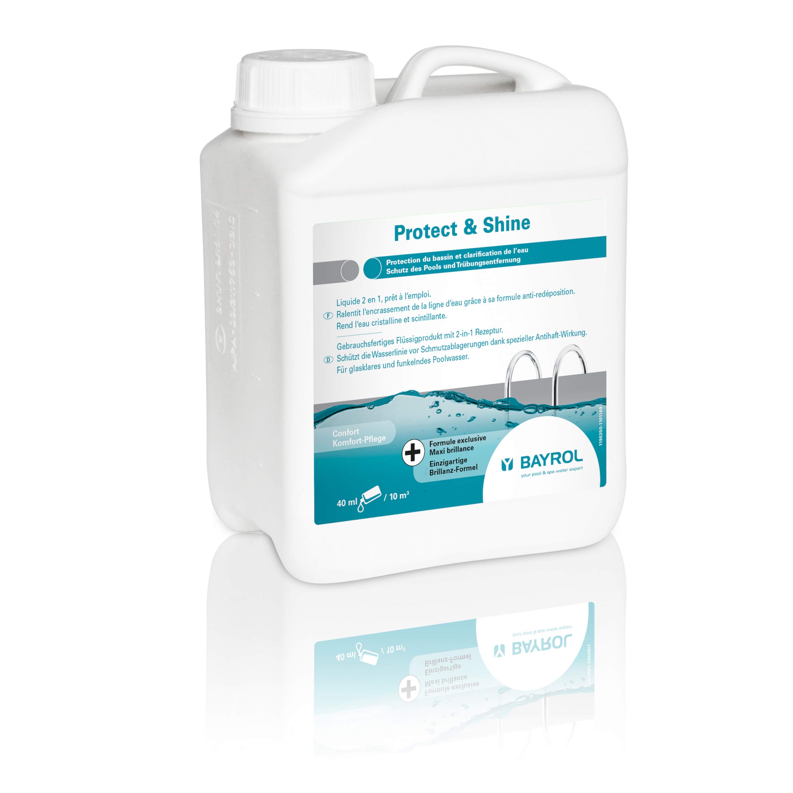 Bayrol 1195350 Protect & Shine - Clarifiant - Entretien confort - 2 litres