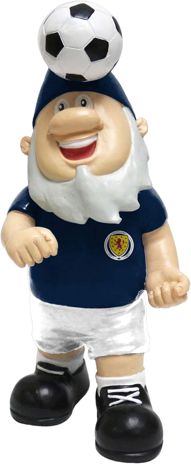Scotland gnome: FOCO FA Football Championship Header Ball Garden Gnome Ornament Indoor/Outdoor — #1 Top-Rated