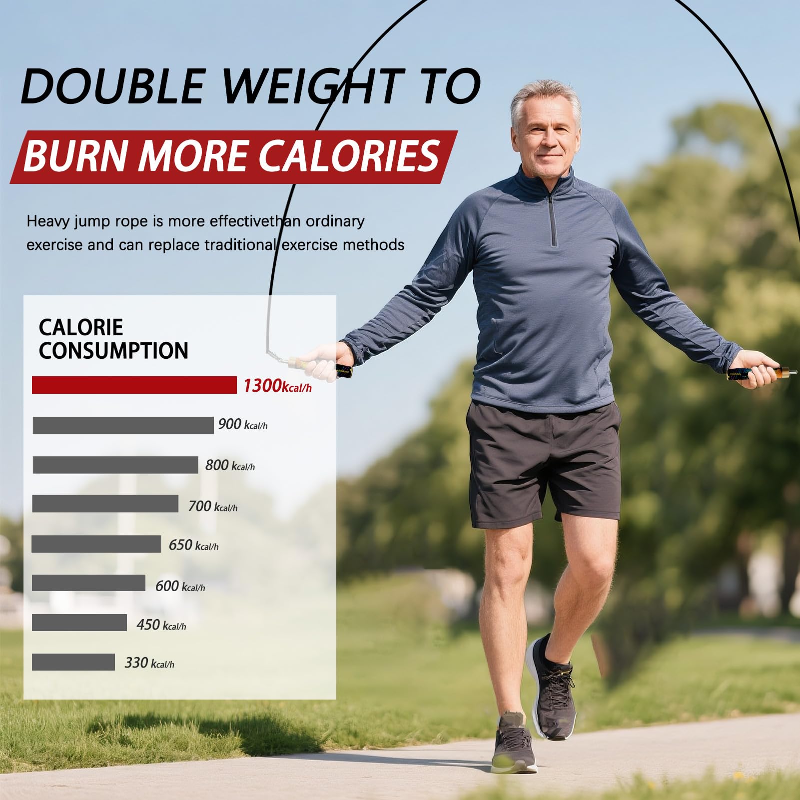 Cuerdas de saltar con peso fáciles de intercambiar, pesas ajustables, giro de 360 grados, longitud ajustable, agarre ergonómico para fitness, pérdida de peso y más