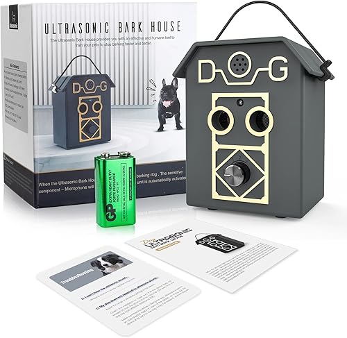 Miniatura 8 de Dispositivo antiladridos dispositivos de control de ladridos de perro de 55 pies 3 niveles ultrasónicos de ladridos de perro dispositivos de control