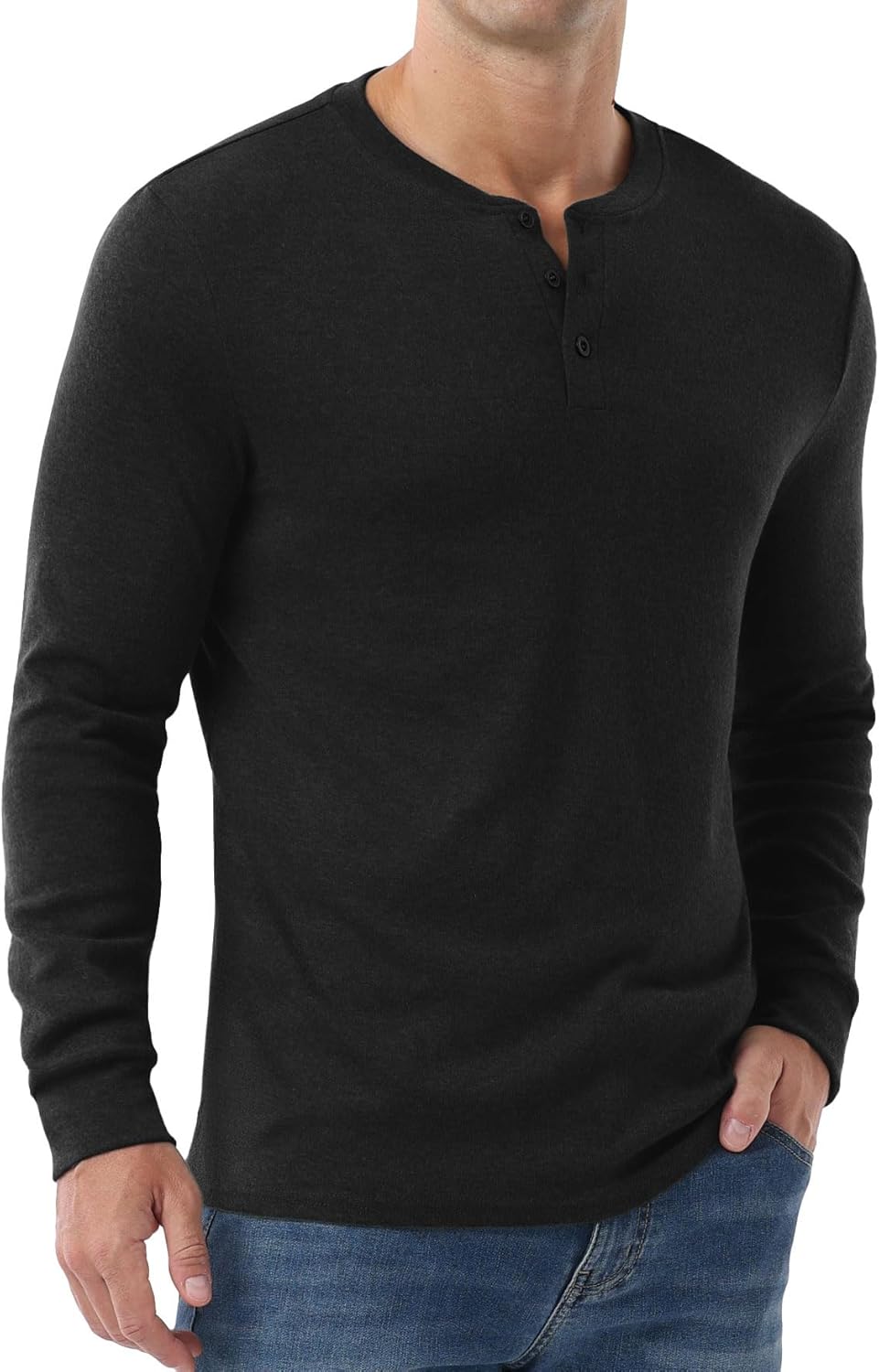 Sailwind Men's Henley Shirts Long Sleeve Casual Classic T-Shirts Button Henley Pullover Tee - Image 3