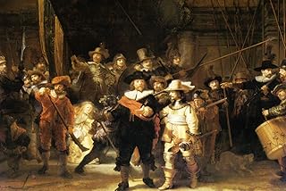 Artist Rembrandt van Rijn Fine Art Poster Print of Painting The Militia Company of Captain Frans Banning Cocq CANVAS Print