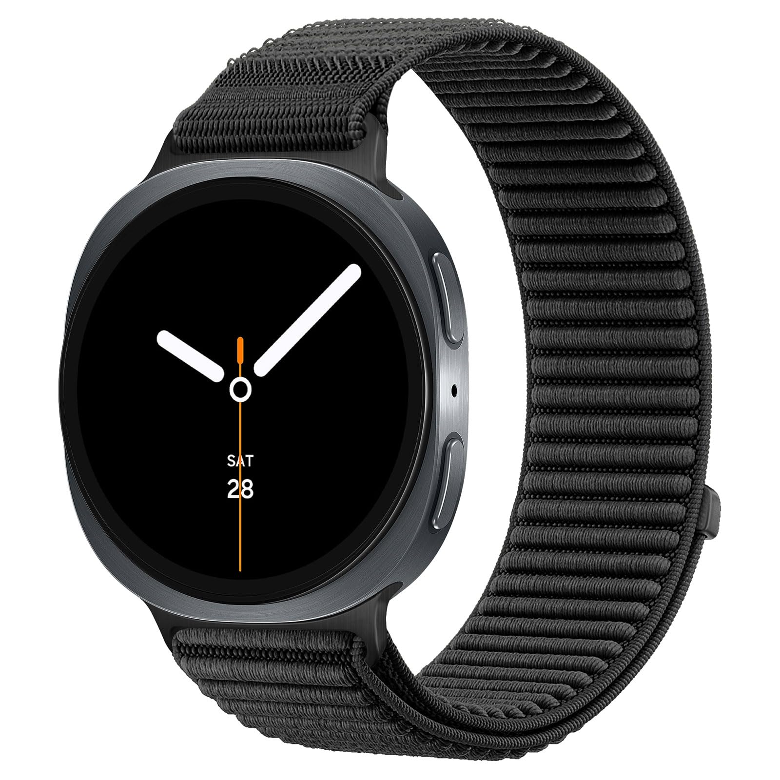 Compatible with Samsung Galaxy Watch 8 Strap 40mm 44mm Nylon Loop Band for Galaxy Watch 8 Classic Straps 46mm No Gap Fabric Bands with Metal Connector-image-33
