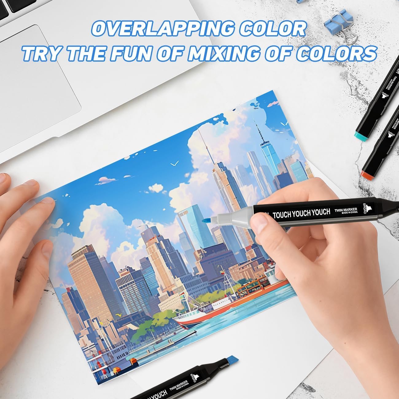 Zmcik 168 Colors Alcohol Markers Art Markers for Kids and Adult Drawing Marker Dual Tip Coloring Painting Perfect for Boys Girls Students Gift