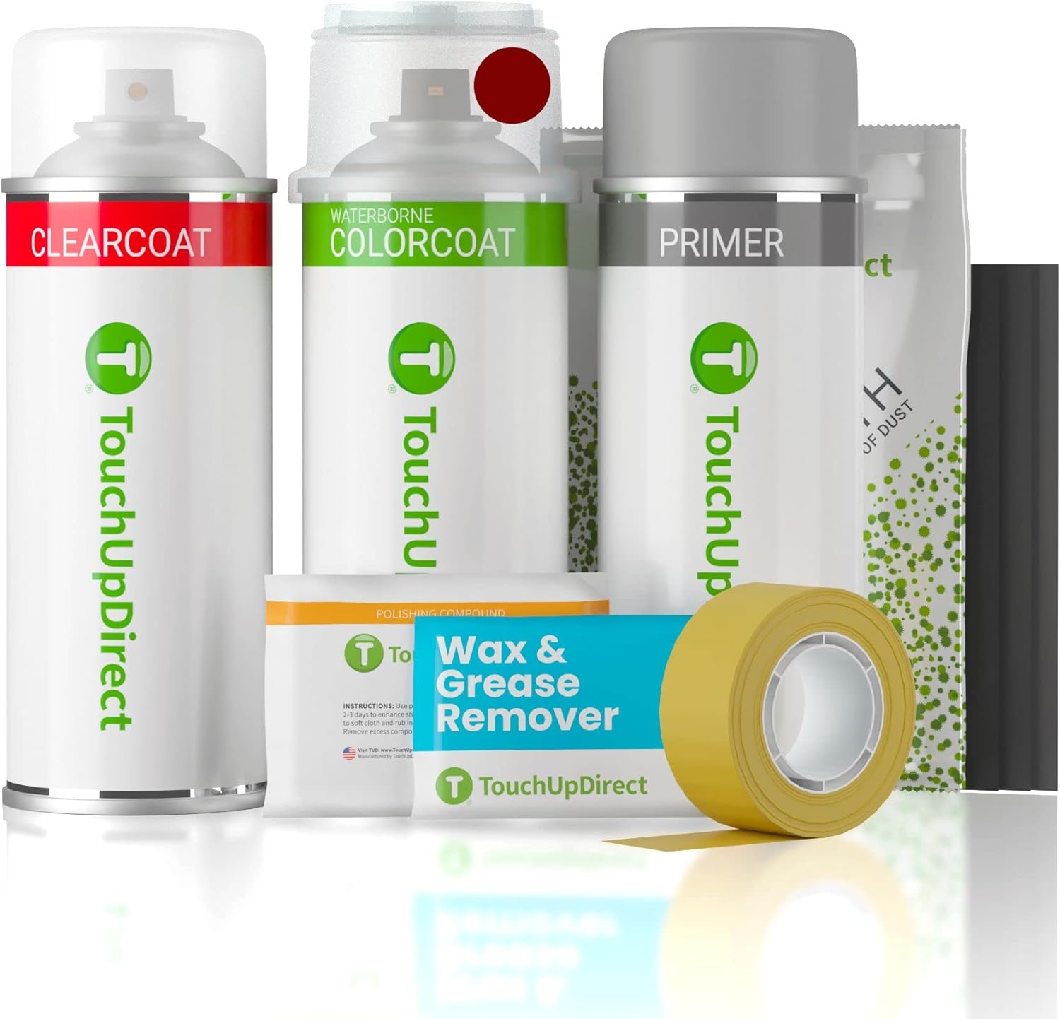 TouchUpDirect PR2 Scarlet Red Pearl Compatible with Hyundai Exact Match Touch Up Paint Aerosol - Platinum Kit