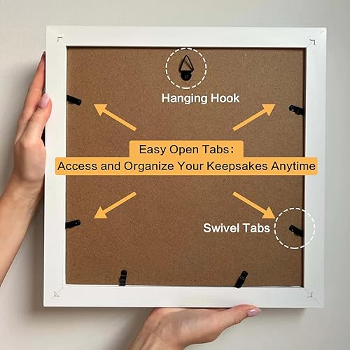 Miniatura 4 de huxihom Caja de viaje para recuerdos, caja de archivo de aventura, marco de caja de sombra pequeña, caja de sombra de viaje con mapa de ranura, caja