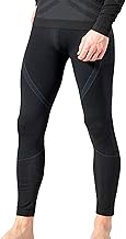 Risalti Thermal Leggings Men Winter Energy – Breathable Elastic Men's Running Leggings, Men's Thermal Clothing in Microfibre, Seamless Thermal Tights – Made in Italy