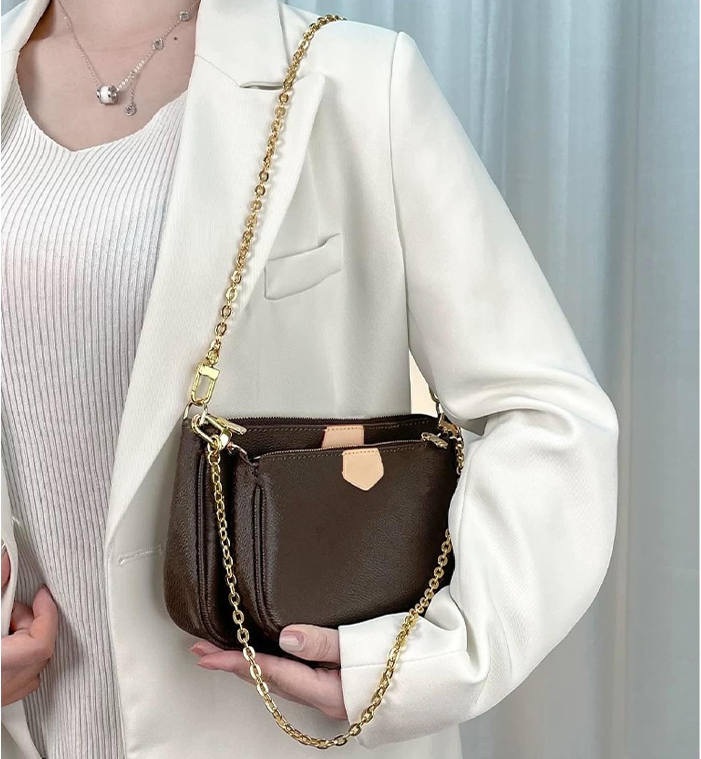 Purse Chain Strap Crossbody Gold Chain Shoulder Bag Replacement Strap