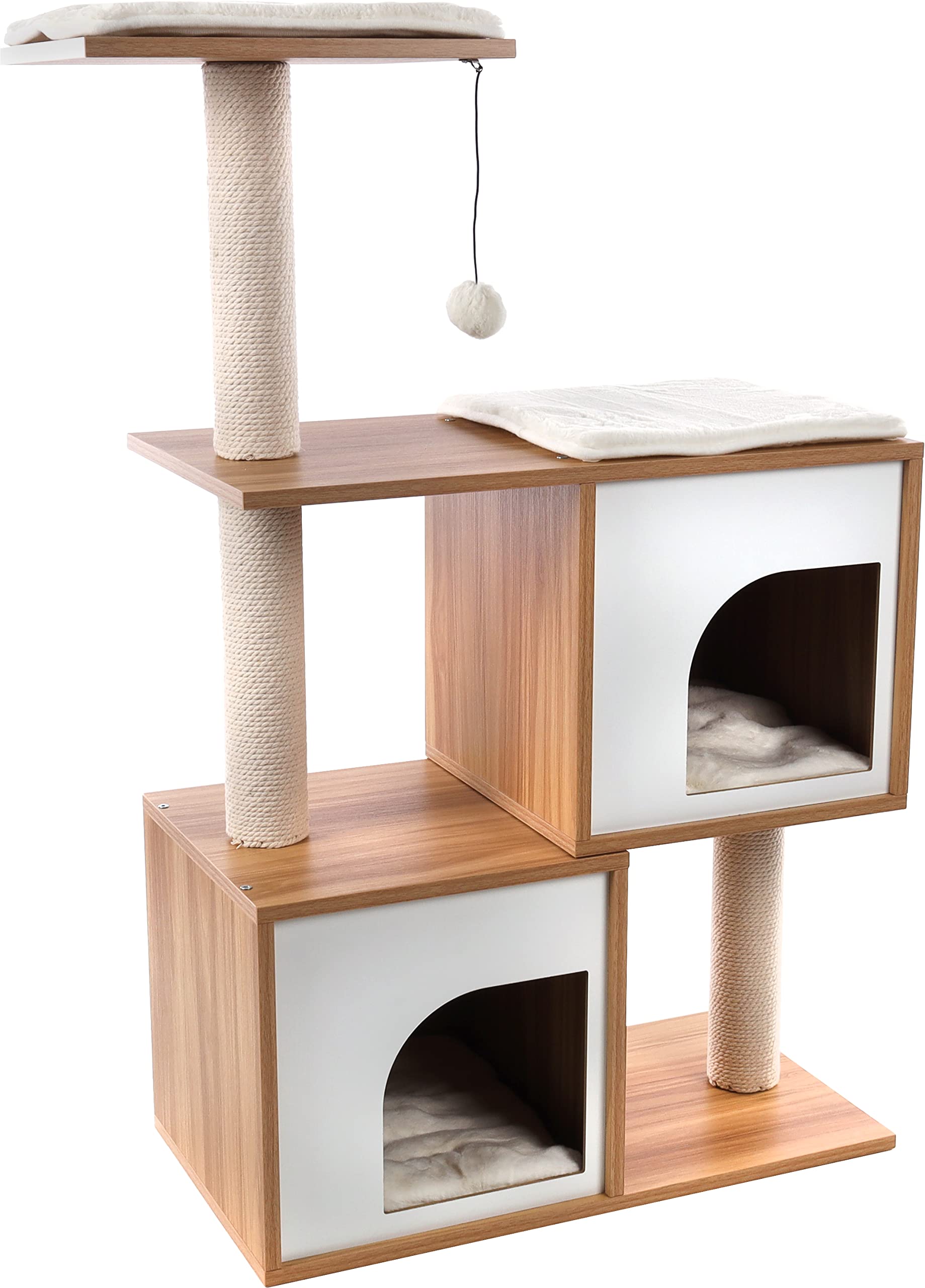 Flamingo ÁRBOL RASCADOR Dana MARRÓN/​Blanco L 74x35x107CM