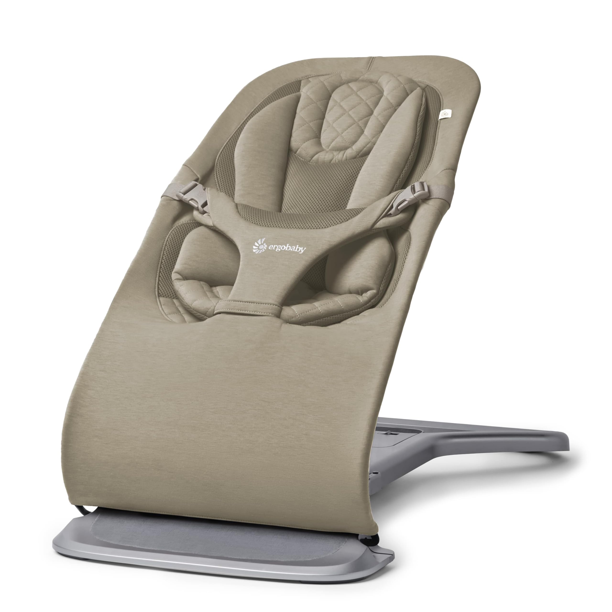 Ergobaby Hamaca 3 en 1 Evolve, hamaca ergonómica para recién nacidos desde el nacimiento hasta los niños pequeños, cojín para recién nacido (2,5 kg - 13,2 kg), Soft Olive | Hamaca Multiposición para Bebés con Altura Ajustable, Arnés de Seguridad, Soft Olive en oferta en Amazon