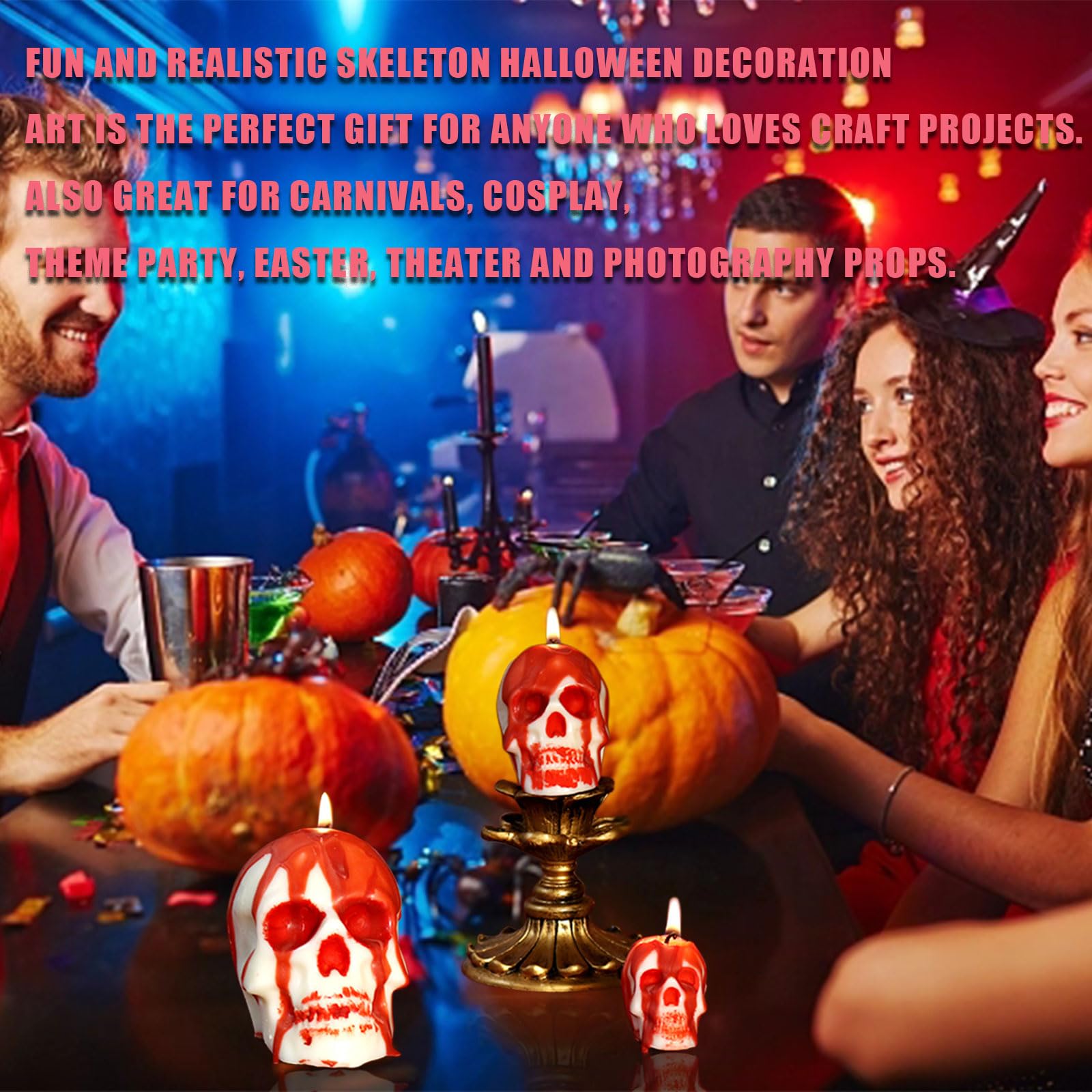 Amazon.co.jp: シリコンモールド スカル 3個セット ハロウィン 髑髏