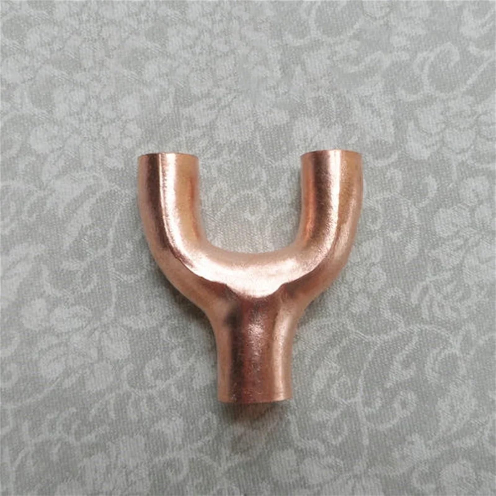 3/8" 1/2" 3/4" 5/8" 16 19 22 25 28.6 32 35 38 42mm ID Y Shaped 3 Way Splitter Copper End Feed Solder Fitting Air Conditioner(35x28.6mm CD-45mm) Brass Hose