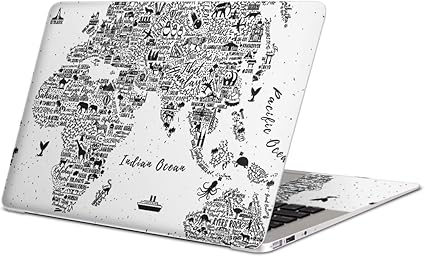 Amazon Macbook Pro 16 Inch 21 用スキンシール 485 Igsticker マックブック プロ 16インチ 用シール 世界地図 レトロ スマコレ 家電 カメラ