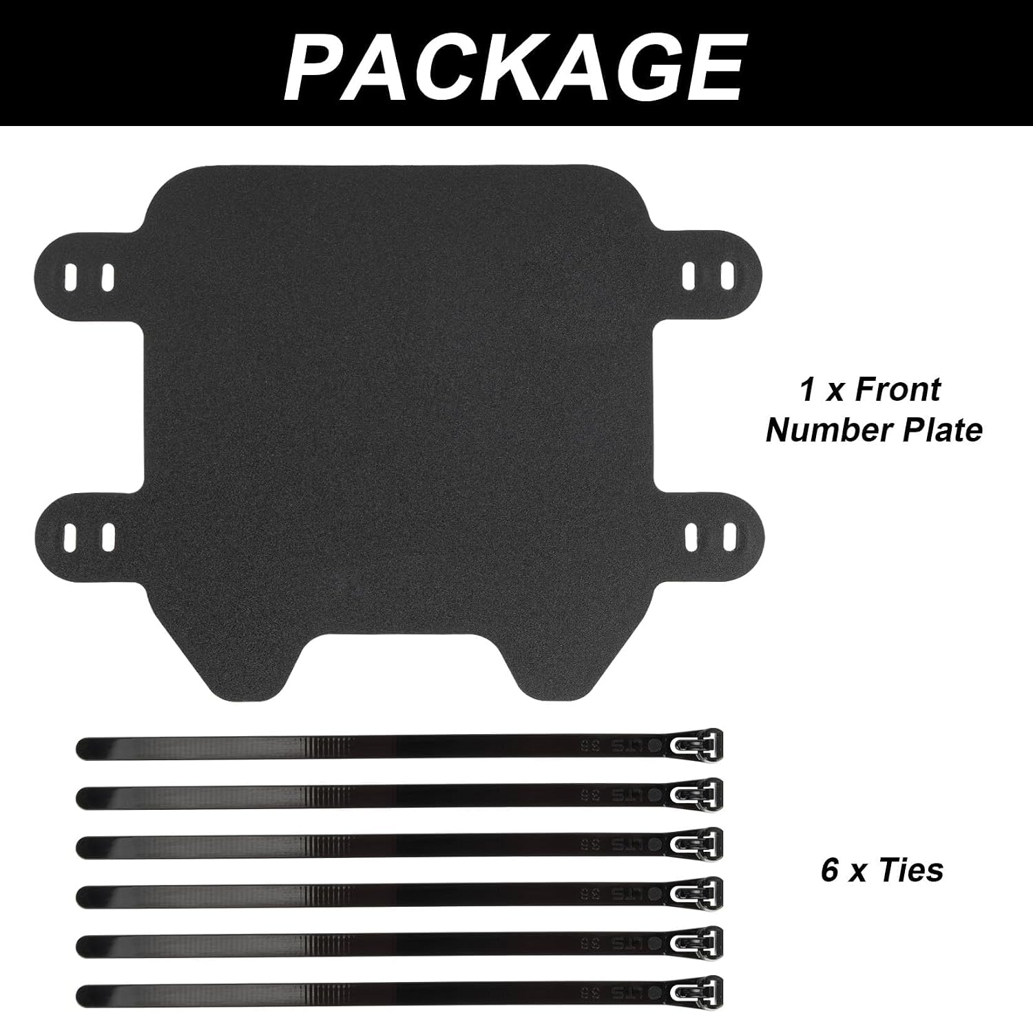 PSLER Motorcycle Front Number Plate - Front Plate for Light Bee S/X Ebike and Sting R / MX3 / MX4 / Pro SS Electric Dirt bike, Highly Elastic Plastic