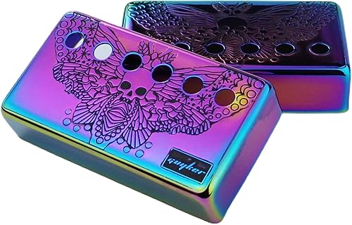 Miniatura 10 de Guyker Humbucker - Cubierta de pastilla (1.969 in2.047 in de distancia entre varas)  Juego de marcos de pastillas para puente de cuproníquel y