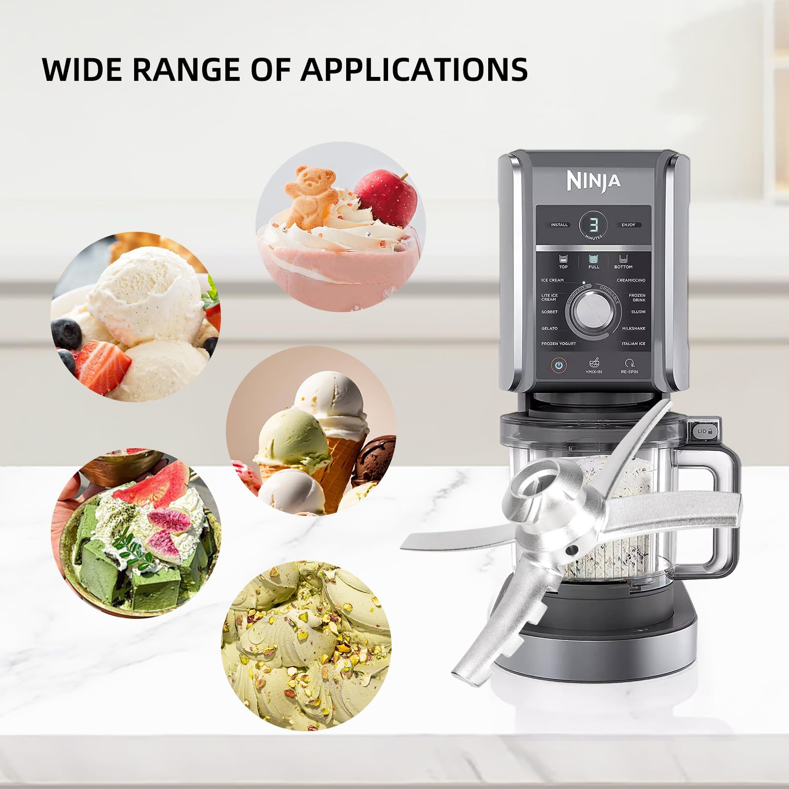 Lama Di Ricambio Per Ninja Creami NC500 - Pagaia Per Gelato, Acciaio Inox, Compatibile Serie NC501 - Foto 11