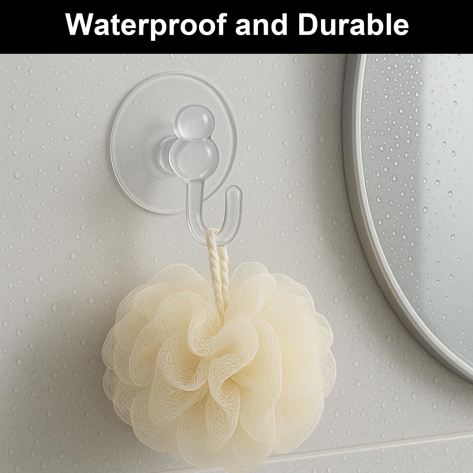 Lot De 50 Crochets à Ventouse Transparents Légers Sans Traces Pour Murs