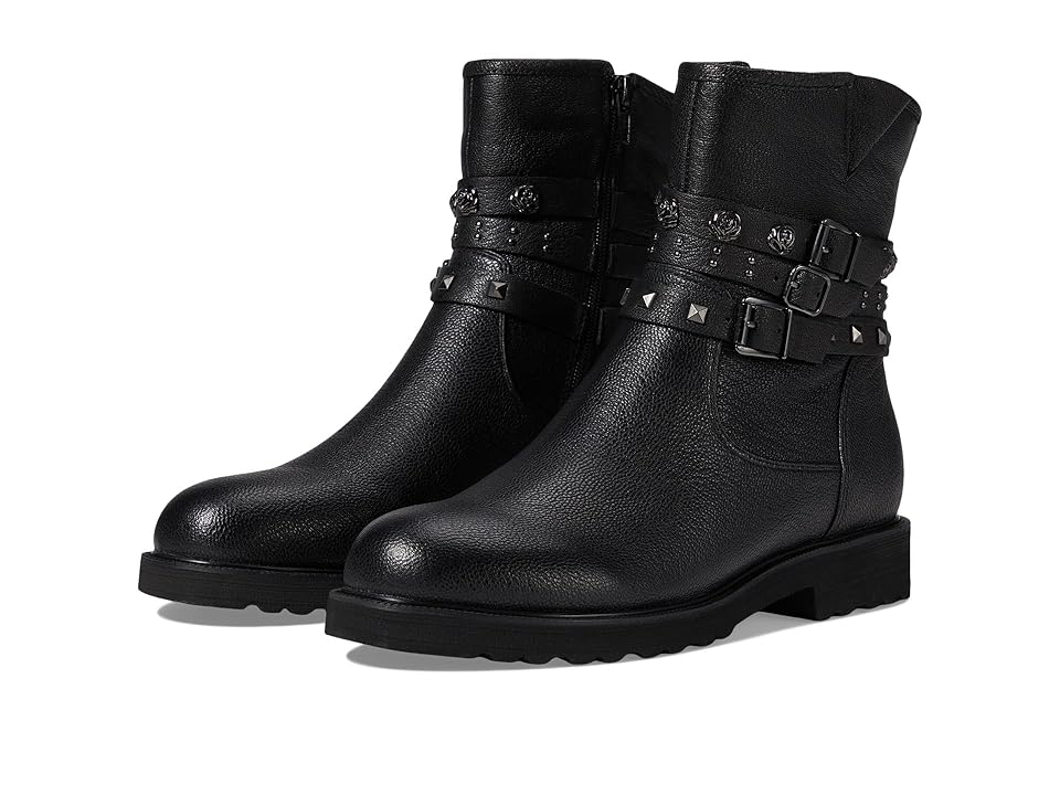 David Tate Blade (Black Pebble Grain Leather) Women's Boots INTERNATIONAL SHIPPING