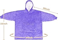 Vista 110 de Catalonia Blanket Hoodie for Kids, Oversized Wearable Sherpa Sweatshirt Pullover for Teens Youth, Gift Idea
