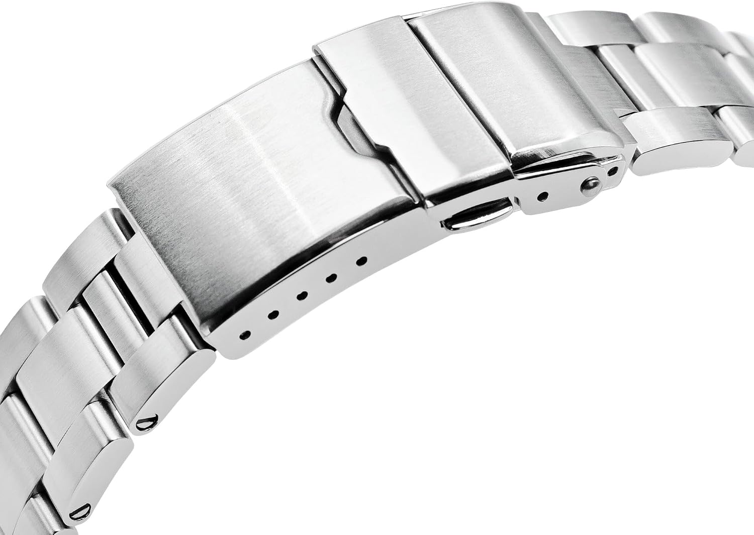 MiLTAT Super-O Boyer Watch Band compatible with Orient Mako 40 316L Stainless Steel 20mm