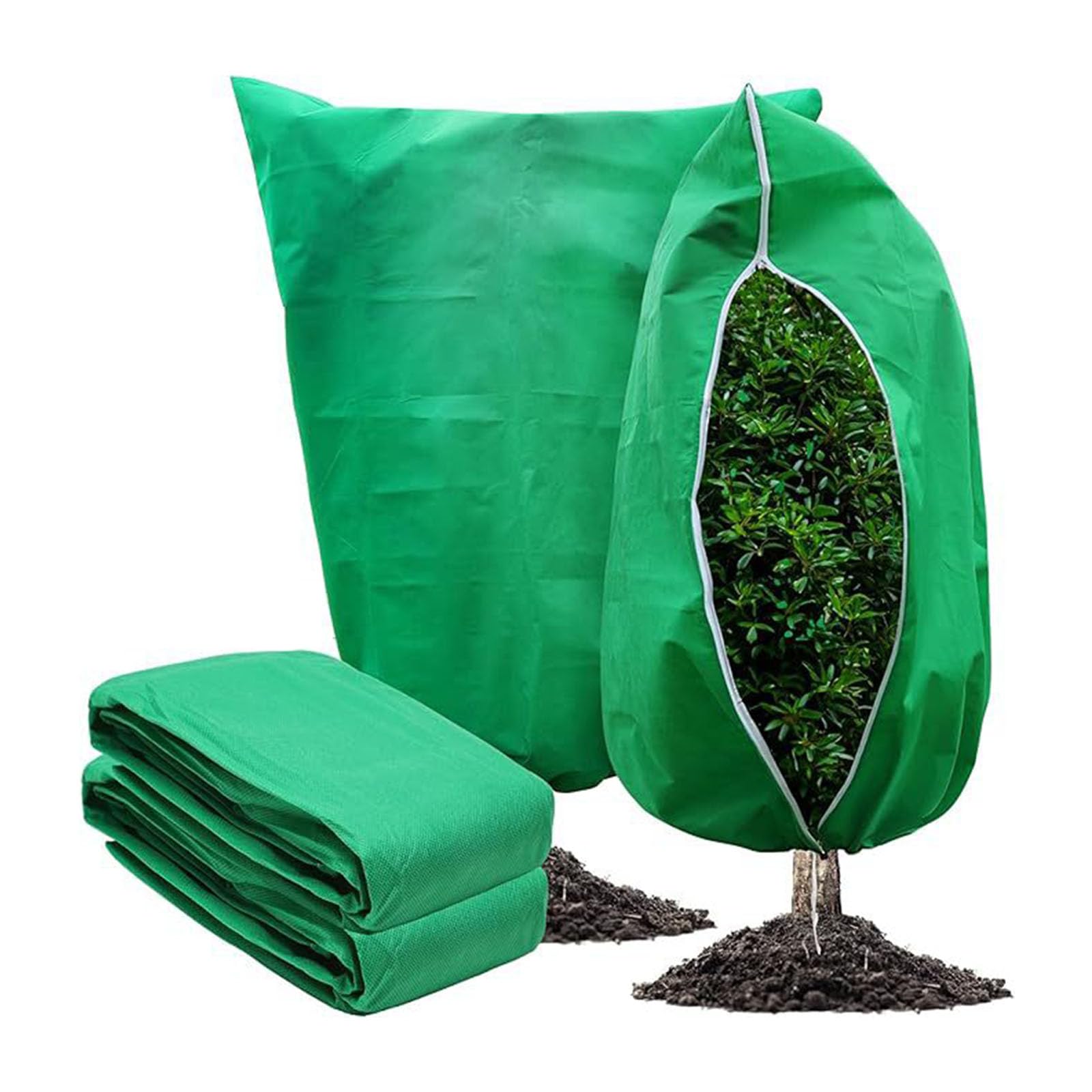 Lot de 4 housses isolantes pour plantes d'hiver respirantes et faciles