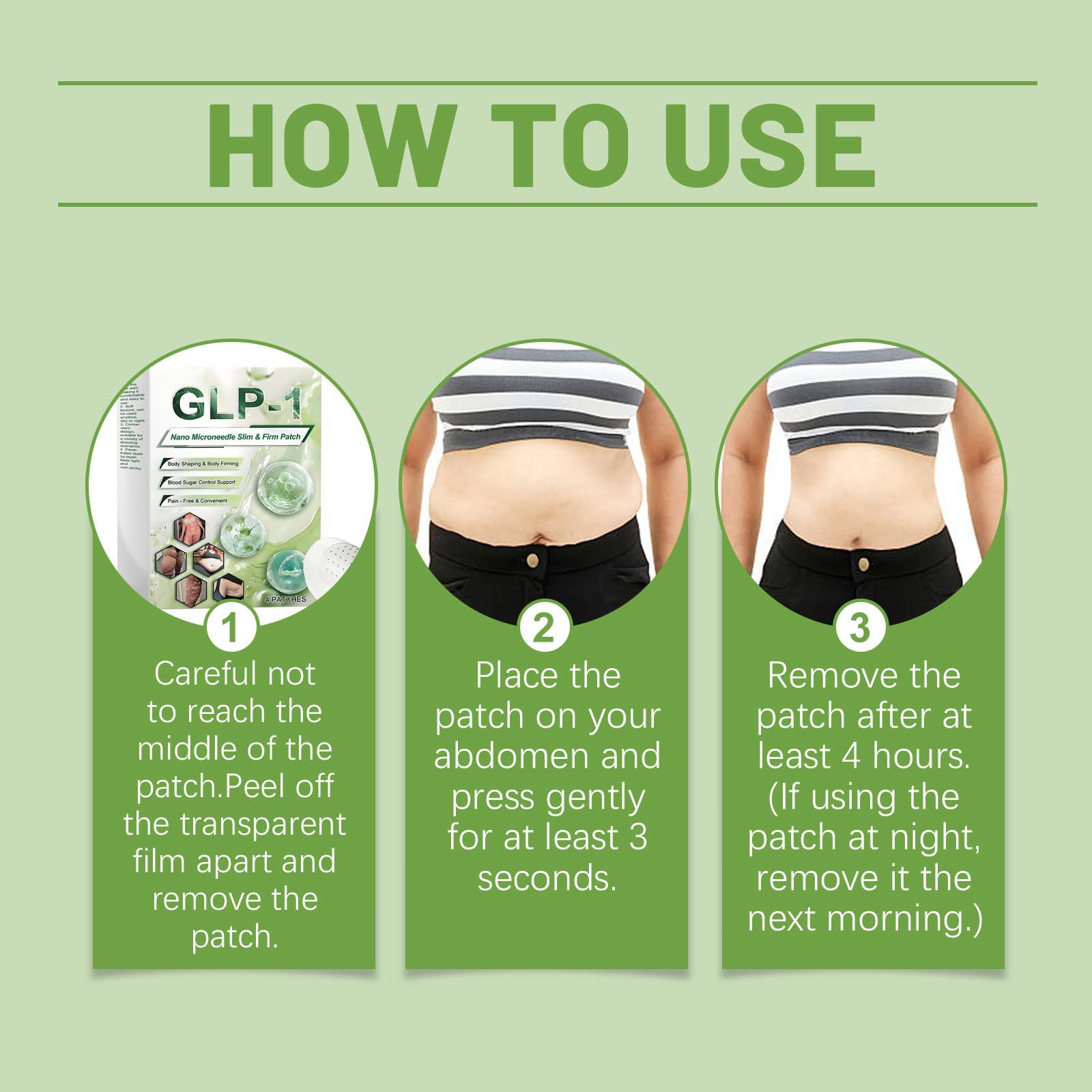 how to use a glp 1 patch GLP-1 Nano Slim Firm Patch, Glp-1 PatchesBody Shaping Support, Natural  Ingredients, 4 Patches : Amazon.ca: Beauty & Personal Care