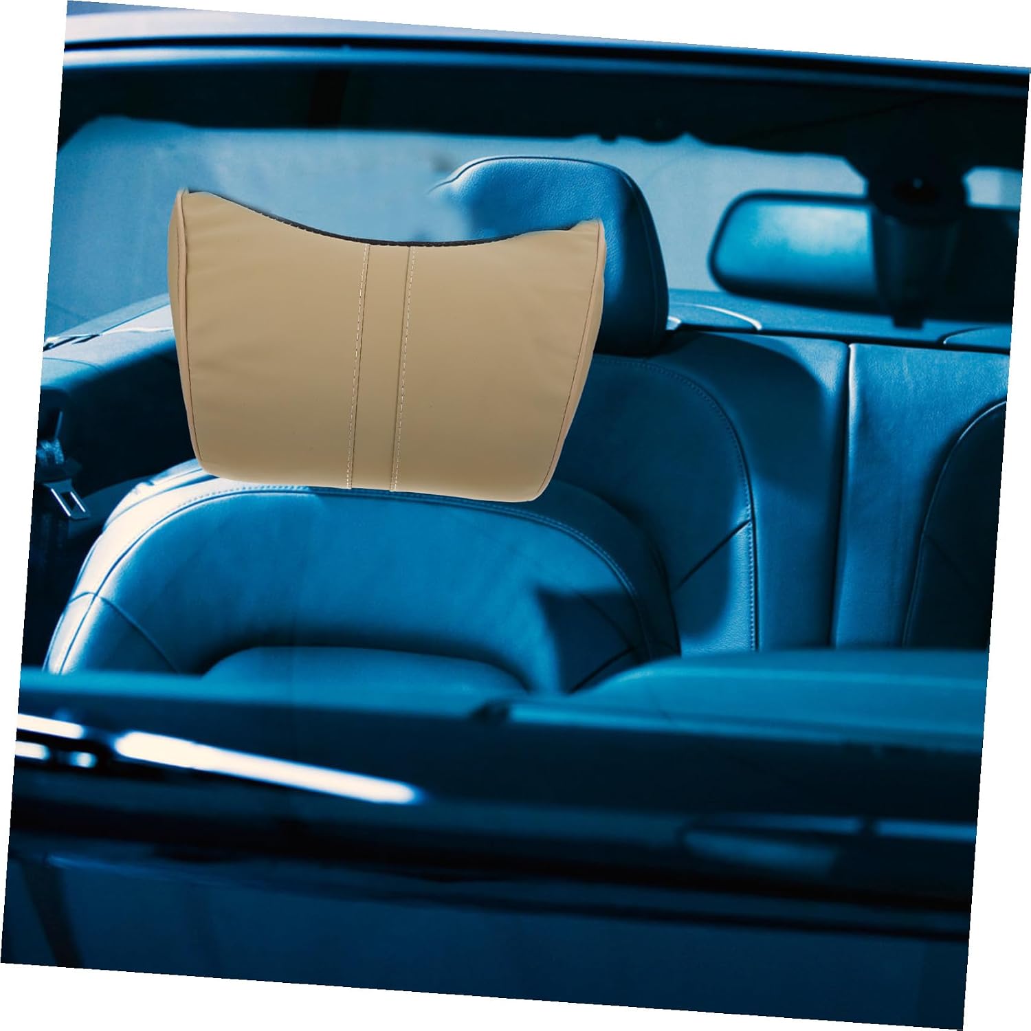 Automotive Seat Cushion Car Seat Pad Headrest and Lumbar Support U-Shape Pillow for Vehicle Easy to Install and Comfortable