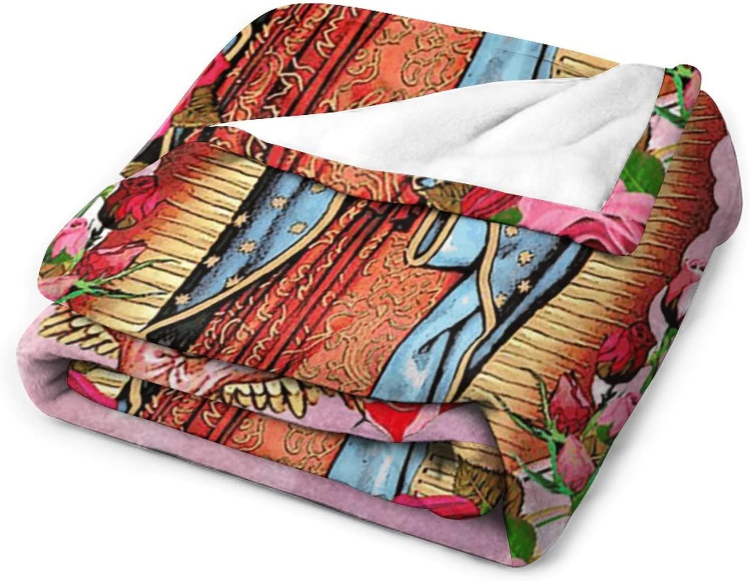 Our Lady of Love to Virgin Mary Virgin Mary Blanket Lightweight Throw Blankets for Sofa, Bed, Super Soft Cozy Microfiber Blanket 60"*80"（150 * 200cm）