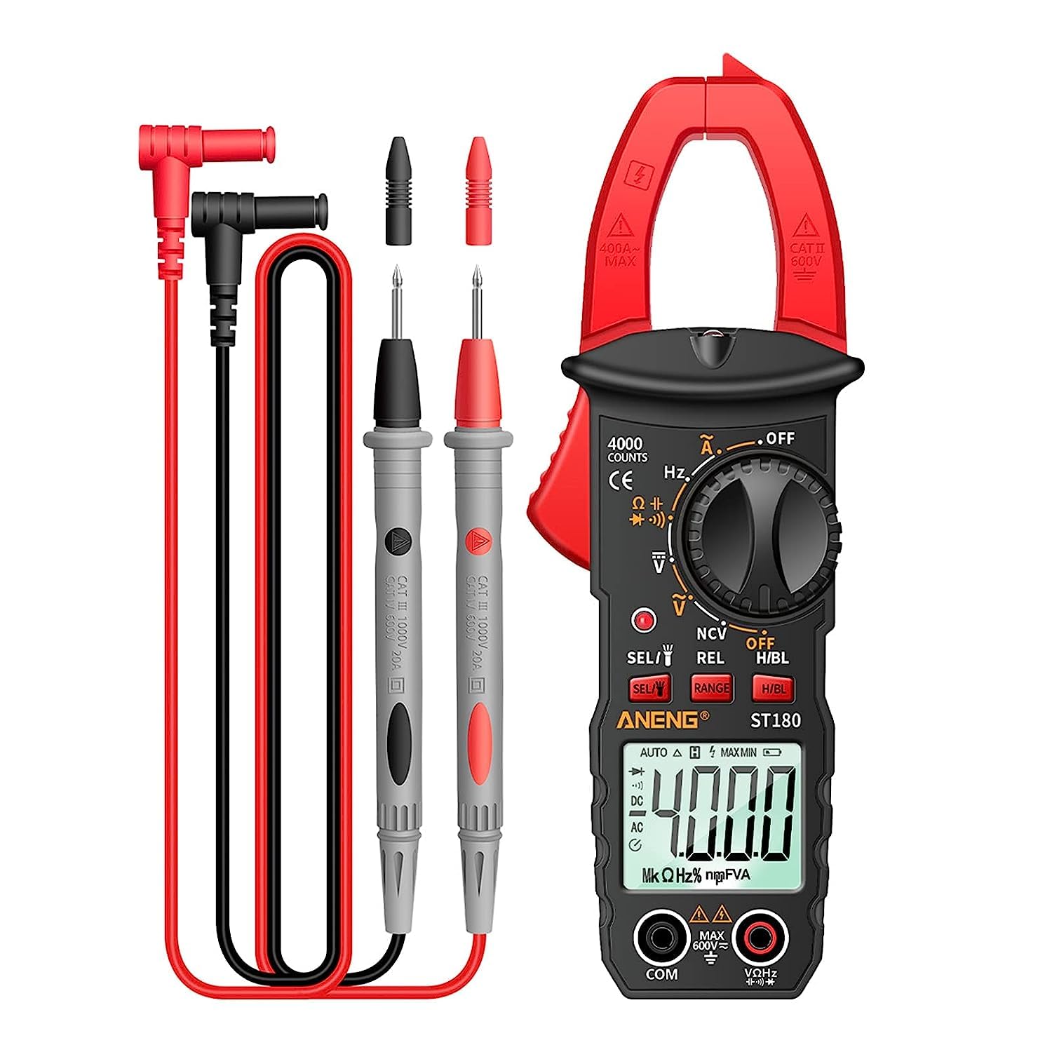 Hetkrishi Counts Digital Clamp Meter Multimeter Clamp Multimeter Voltmeter Ammeter AC DC Voltage AC Current Meter NCV Tester Universal Meter Tester Current Clamp Tester -30~1000℃ Temperature (B0CCKYCTFJ) Amazon Price History, Amazon Price Tracker