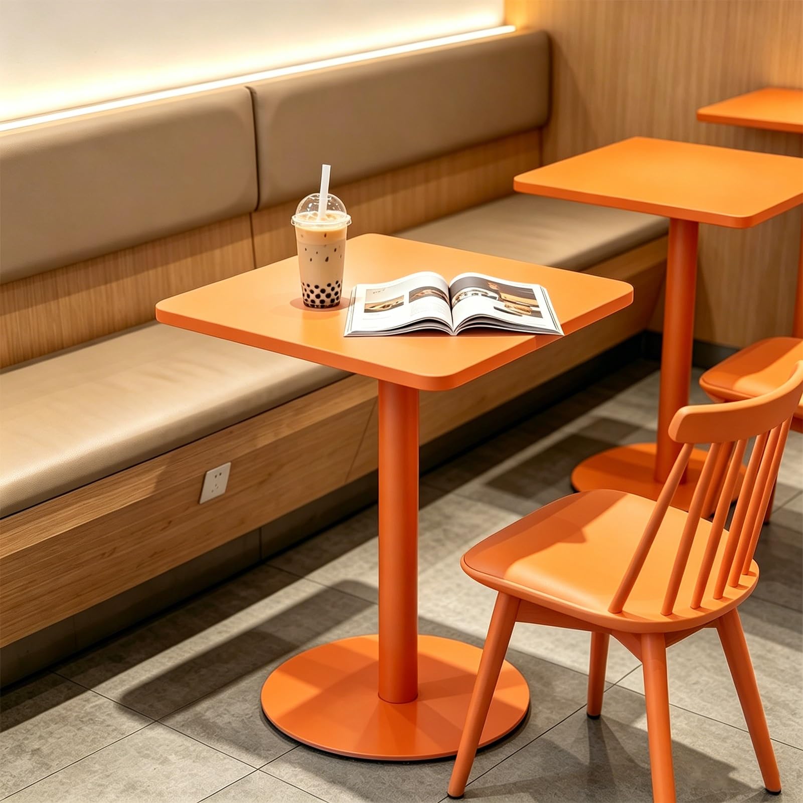 Kwadratowy stolik końcowy do salonu, nowoczesny stolik na napoje i przekąski, stylowe meble do domu, śniadania i jadalni, elegancki design do każdej przestrzeni