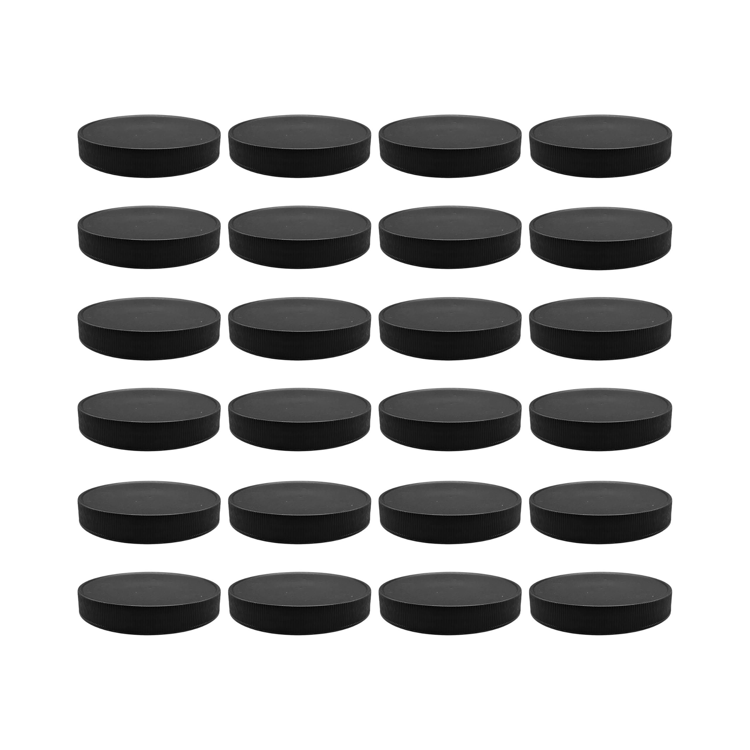 110mm Black Plastic Lids