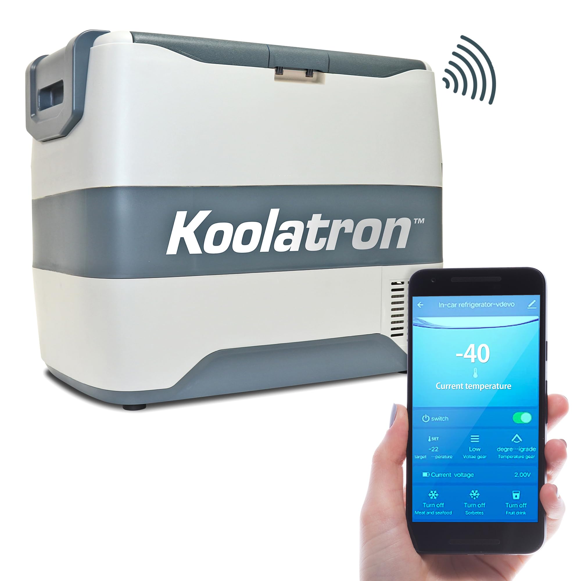 Koolatron SK40 1.4 cu ft Compact Freezer Gray