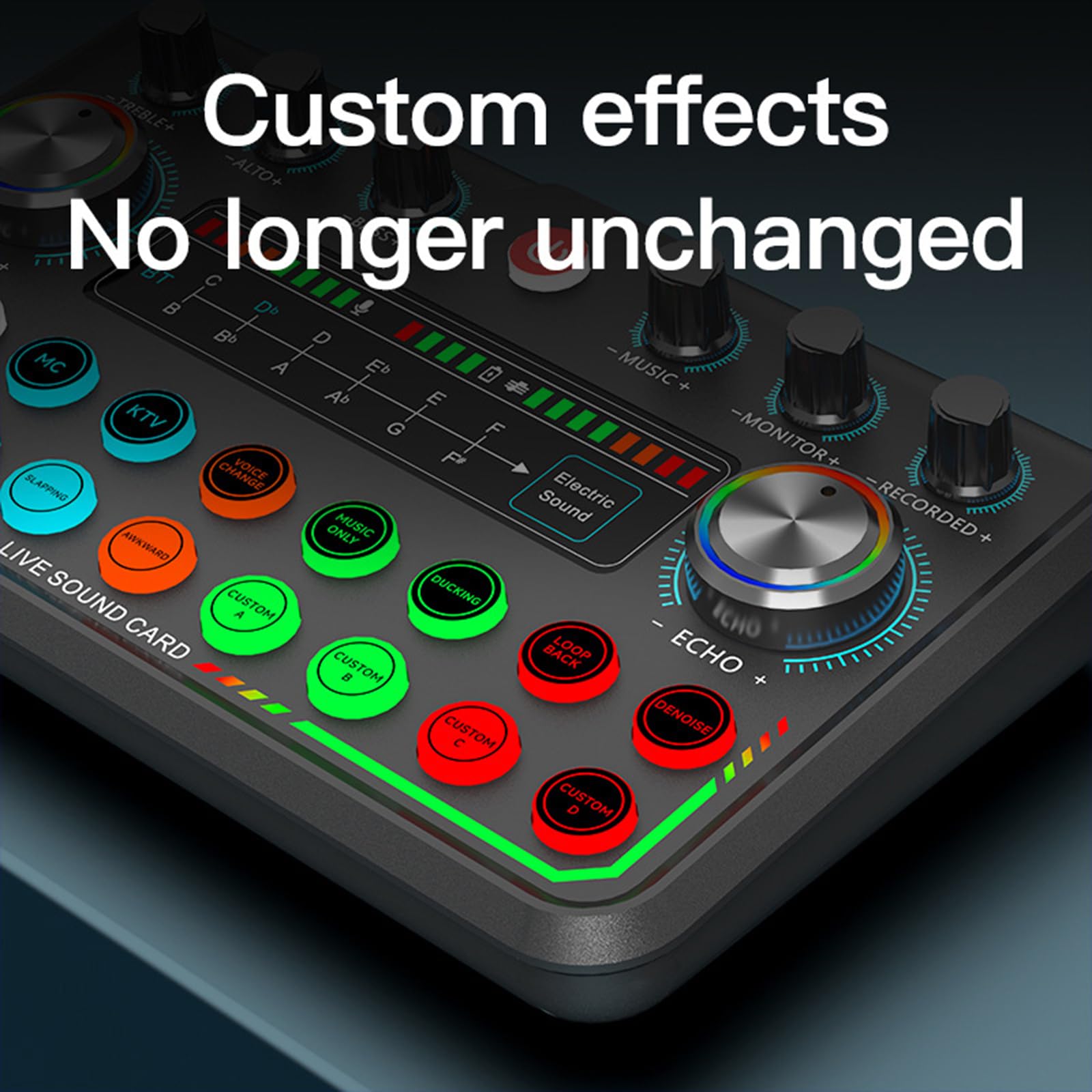 Scheda audio USB Trasmissione Live Scheda audio Avanzata Decodifica Acustica Facile Controllo Per Creatori di Contenuti E Musicisti Interfaccia Audio USB