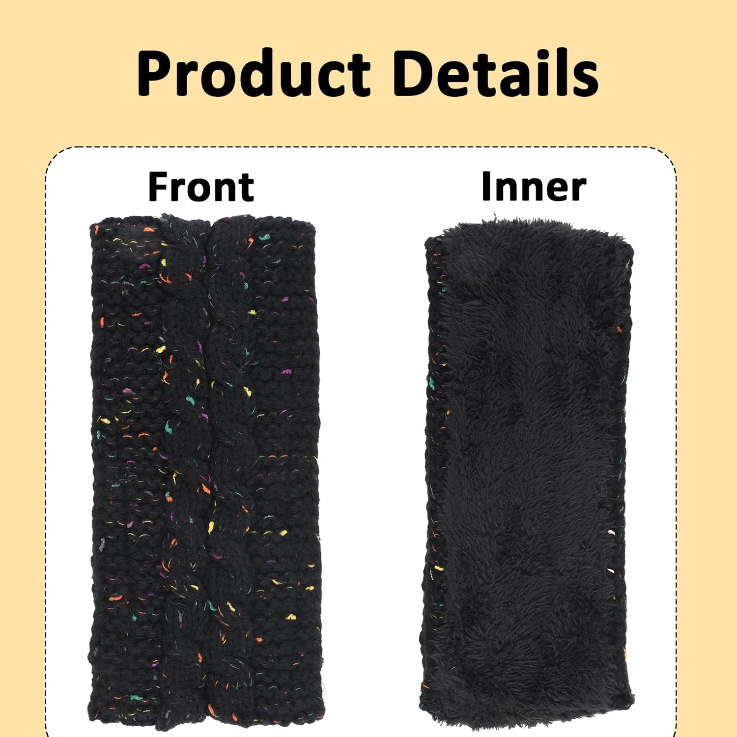 Winter Headbands Soft Knitted Headband for Women, Winter Ear Warmer Bands Knit Thick Warm Headband for Christmas, New Year's Gifts - Image 3